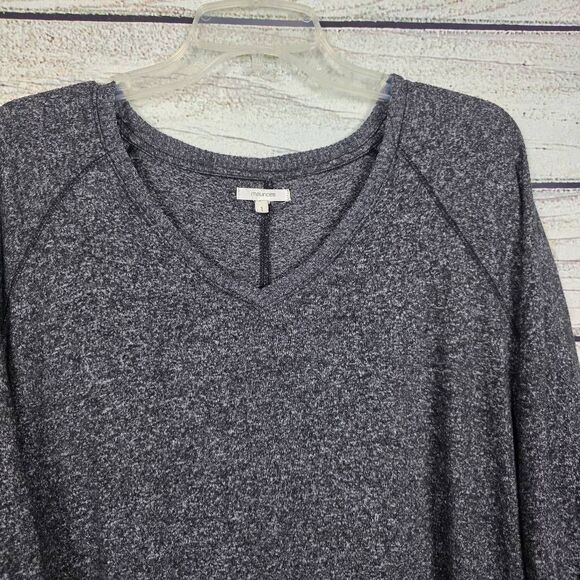 Maurices Gray Soft Knit 3/4 Sleeve Pullover Top L - Picture 2 of 9
